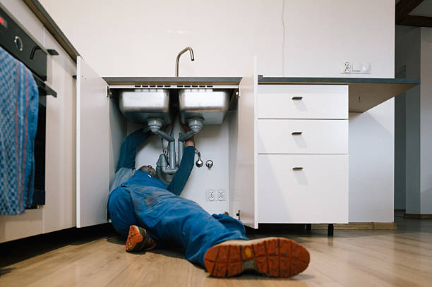Professional Drain Cleaning technician working in Westville, OH